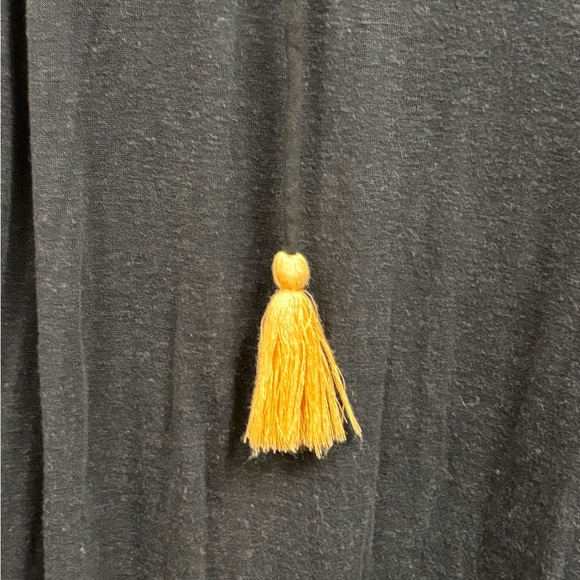 Free People Boho dress, black with light orange details - Picture 5 of 7